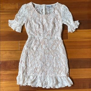 UO Lioness Lace Babydoll Mini Dress